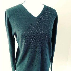 Black Jennifer Moore Black Beaded Sweater